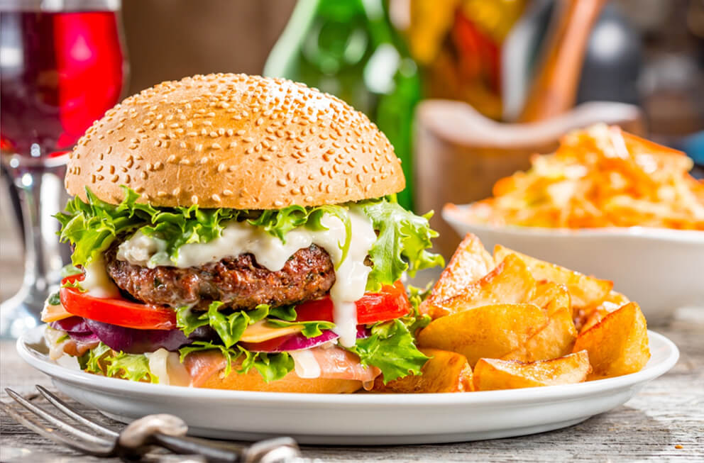 en livraison burger à  fontenay